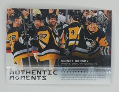 2019-20 SP Authentic Moments #102 Sidney Crosby Penguins